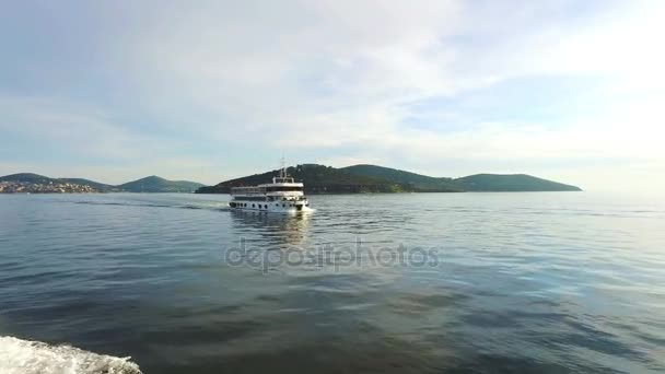 View of rural Princes Island of Burgazada. Istanbul, Turkey. 4K. — Stock Video