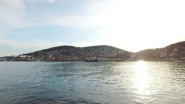 Pemandangan pedesaan Pulau Pangeran Burgazada. Istanbul, Turki. 4K . — Stok Video