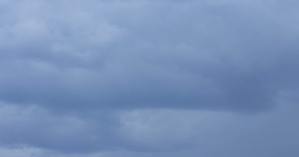 Prachtige Wolken Met Blauwe Hemelachtergrond Natuur Weer — Stockvideo