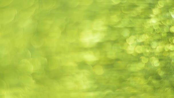 Groene Bokeh Abstracte Achtergrond Intreepupil Lichten Hoogwaardig Beeldmateriaal — Stockvideo