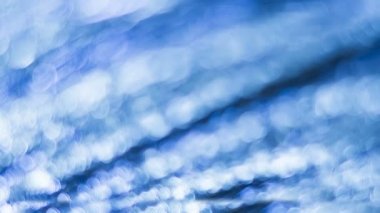 Mavi bokeh. Arka plan. Ufuk ışık. 4 k yüksek kaliteli görüntüleri.