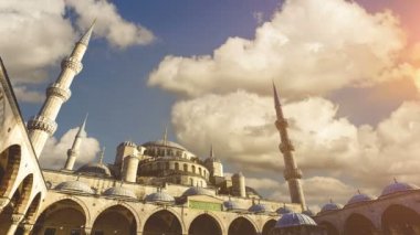Cinemagraph - Sultan Ahmed Camii (Sultanahmet Camii), Istanbul, Türkiye. 4 k yüksek kaliteli görüntüleri.
