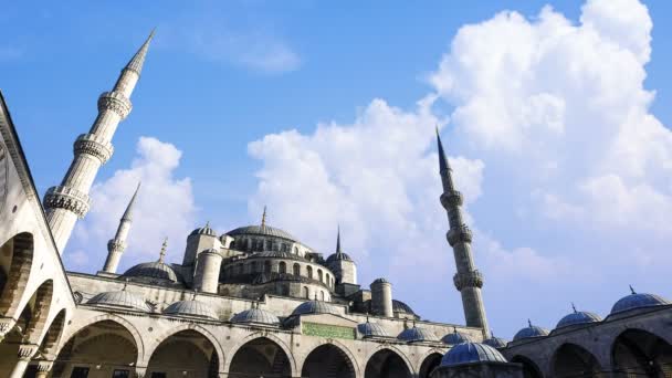 Синемаграф Султан Ахмед Мбаппе Голубой Огонек Стамбул Турция Высококачественные Кадры — стоковое видео