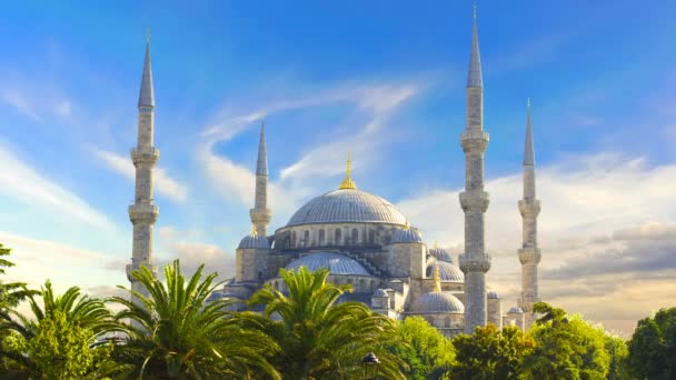 Cinemagraph Mosquée Sultan Ahmed Mosquée Bleue Istanbul Turquie Images Haute — Video