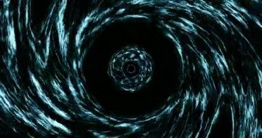 Sorunsuz döngü solucan deliği düz ile zaman ve mekan, warp dümdüz bu bilim kurgu