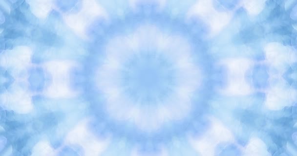 Azul Abstracto Borroso Luces Navidad Fondo Bokeh — Vídeo de stock