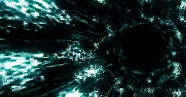 Motion Graphic Seamless Loop Flying Digital Technologic Tunnel Futuristic Technology — Stock Video