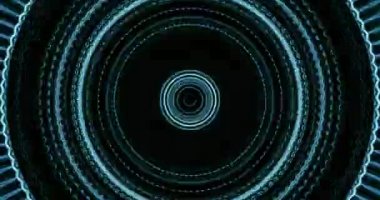 4k Soyut Hareket Arkaplan Canlandırma Çemberi veya küre ışık ve projeksiyonsuz döngü ile akışı