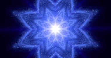 Zen enerji dengesi kavramı. Meditasyon çiçeği geometrik şeklini değiştirir. Yoga, Budizm, Doğulu 4K kusursuz döngü görüntüleri.