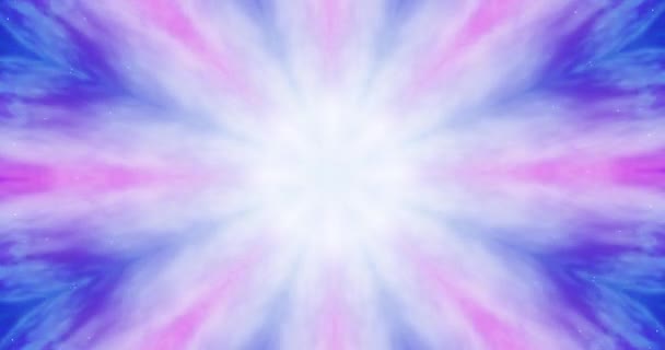 Красочный Рождественский Абстрактный Цветочный Материал Фрактальной Анимацией Бесшовная Петля Геометрический — стоковое видео