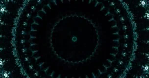 Looped Abstract Neon Zdobią Dekoracyjne Tło Animacja Lotu Cyfrowego Tunelu — Wideo stockowe