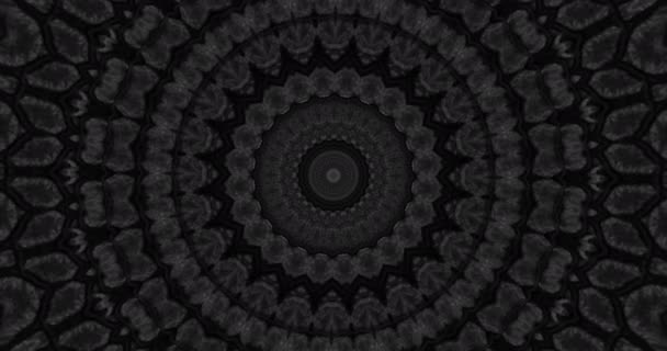Parallax Effect Radiale Zwarte Slangenhuid Achtergrond Slangenhuid Textuur Close Zoom — Stockvideo