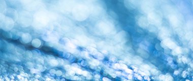 bokeh ile mavi arka plan ışığı defocused