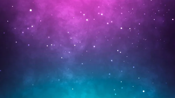 Neonpartiklar Bakgrund Blå Rosa Abstrakt Glödande Utrymme — Stockfoto
