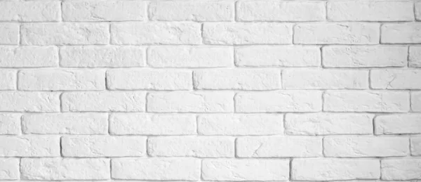 Witte Bakstenen Muur Retro Achtergrond — Stockfoto