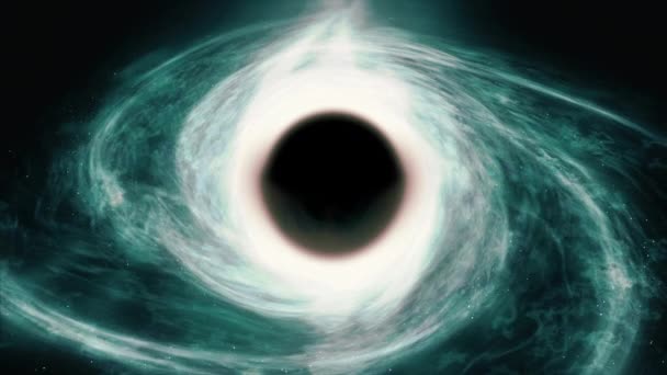 Agujero Negro Absorbe Destruye Galaxia Centro Imágenes Renderizado Científico — Vídeos de Stock