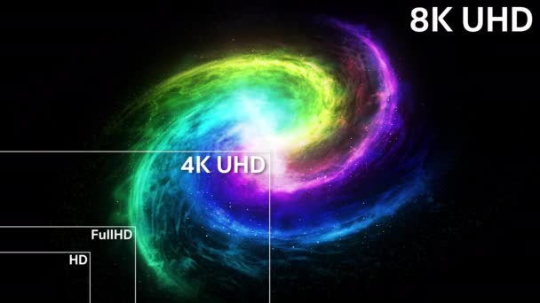 Full Tamaño Resolución Televisión Estándar — Vídeo de stock