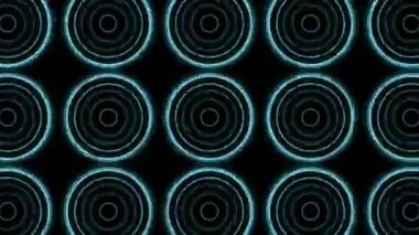 Soyut renkli parlayan neon daire ışığı, lazer gösterisi, boş alan, disko flaş ışıkları, ezoterik enerji, soyut arkaplan, dipsiz döngü 4k animasyon