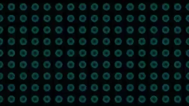 Абстрактные Красочные Светящиеся Неоновые Круги Света Лазерное Шоу Пустое Пространство — стоковое видео