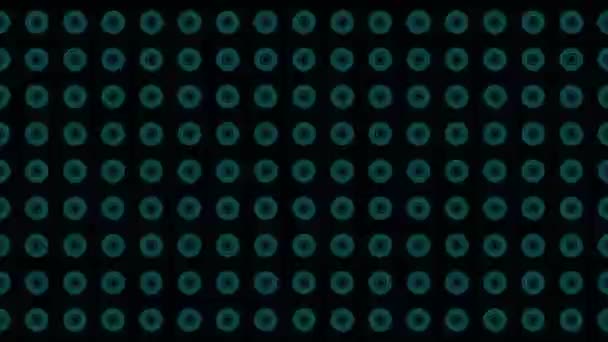 Lumière abstraite de cercle de néon lumineux coloré, spectacle laser, espace vide, lumières flash disco, énergie ésotérique, fond abstrait, animation sans couture de la boucle 4k 