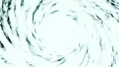 Kaleydoskop dizisi mürekkep kalıpları. 4k Soyut Beyaz ve Mavi Hareketli Grafik arka planı. Ya da yoga, kulüpler, şovlar, mandala, fraktal animasyon için. Güzel parlak bir süs. Kusursuz döngü.