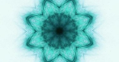 Rahatla nilüfer çiçeği animasyonu. Meditasyon için arka plan. Nirvana. Mistik uzay deseni. 4k