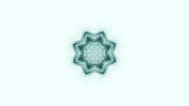 Wzory Atramentu Sekwencji Kalejdoskopu Abstrakcyjne Białe Niebieskie Tło Grafiki Ruchu — Wideo stockowe