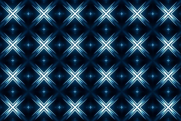 フラクタルデザインの万華鏡配列パターンの背景 ディスコスペクトルライトコンサートスポット電球 アブストラクトグラフィック背景 — ストック写真