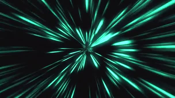 Цикл Анимации Абстрактный Поток Туннеля Синего Света — стоковое видео