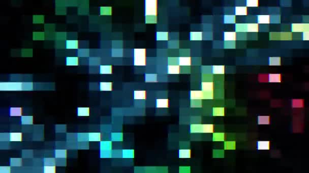 Lcd Bildskärmar Makro Skott Datorskärm Pixlar Textur Abstrakt Blå Bakgrund — Stockvideo