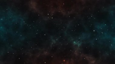 parçacıklar koyu derin uzay görünümü optik parlama yıldızları 4k render