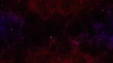 Kırmızı konfeti parçacıkları ve kırmızı dramatik arka planda Bokeh ışıkları 4k animasyon