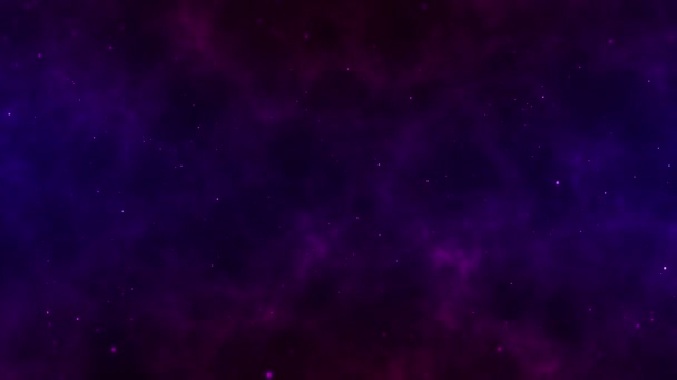 Nebulosa Spaziale Profonda Con Stelle Animazioni Sfondo — Video Stock