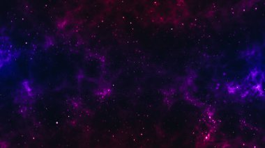 Uzayda çok renkli Samanyolu enerjisinin gösterimi