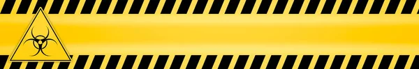 Лента Опасности Подписать Внимание Биологической Опасности Падающих Предупреждающих Знаков Предупреждение — стоковое фото