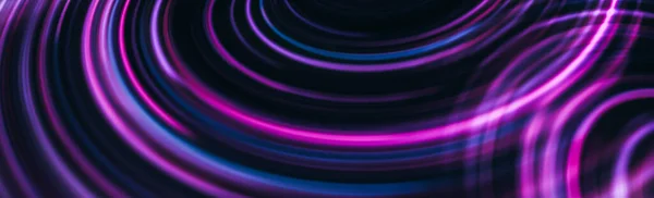 Futuristico Astratto Incandescente Sfondo Contorto Curve Luminose Neon — Foto Stock