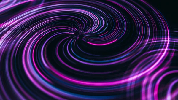 fütüristik soyut parlak arka plan bükülmüş neon ışık eğrileri 