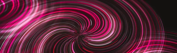 Futuristic Abstract Glowing Background Twisted Neon Light Curves — Stock Photo, Image