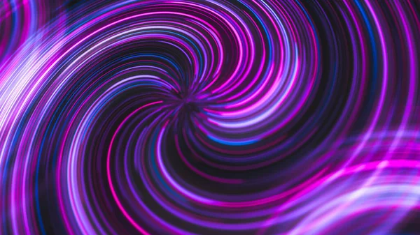 Astratto Sfondo Elegante Incandescente Spirale Luce Neon — Foto Stock