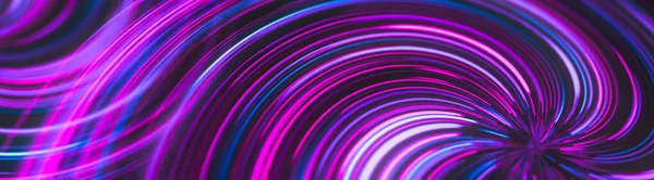 Futuristic Abstract Glowing Background Twisted Neon Light Curves — Stock Photo, Image