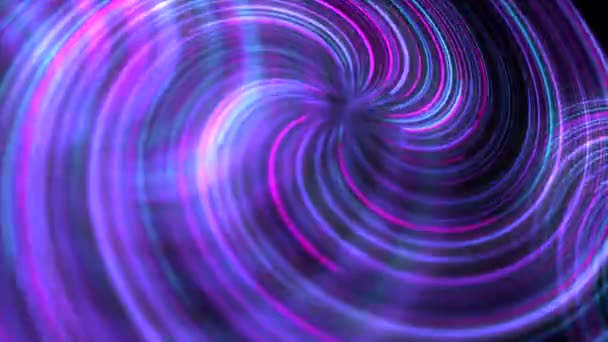 Brillante Movimiento Ultravioleta Fondo Línea Por Línea Forman Una Espiral — Vídeos de Stock