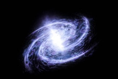 Derin uzayda yıldızların ve galaksilerin olduğu evren sahnesi uzay keşfi ilüstrasyonunun güzelliğini gösteriyor