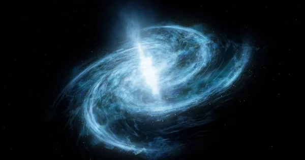 Derin Uzayda Yıldızların Galaksilerin Olduğu Evren Sahnesi Uzay Keşfi Ilüstrasyonunun — Stok fotoğraf