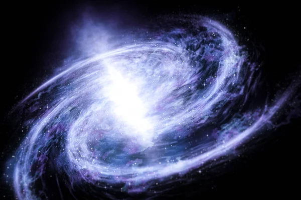 Derin Uzayda Yıldızların Galaksilerin Olduğu Evren Sahnesi Uzay Keşfi Ilüstrasyonunun — Stok fotoğraf