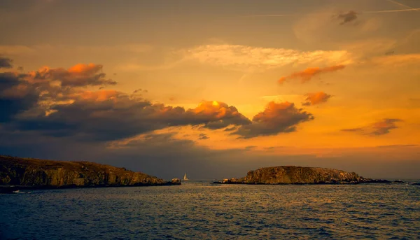 Esti panorámás kilátás két sunset-szigetek — Stock Fotó