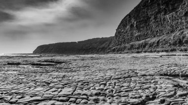 Kimmeridge Bay, Jurassic Coast, Dorset, İngiltere'de, Unesco Dünya Mirası Sit Alanı.