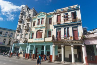 La Havana, Küba'da genel sokak görünümü