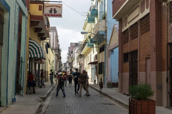 China-cidade ruas de La Havana, Cuba — Fotografia de Stock