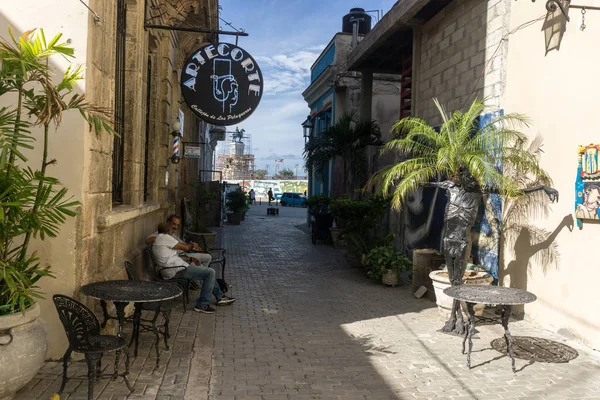 La Habana Vieja sokak görünümü — Stok fotoğraf