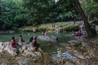 Las Terrazas, Küba 28 Aralık 2016, rio san Juan, las terrazas pinar del rio doğal havuzu üzerinde rahatlatıcı turizm